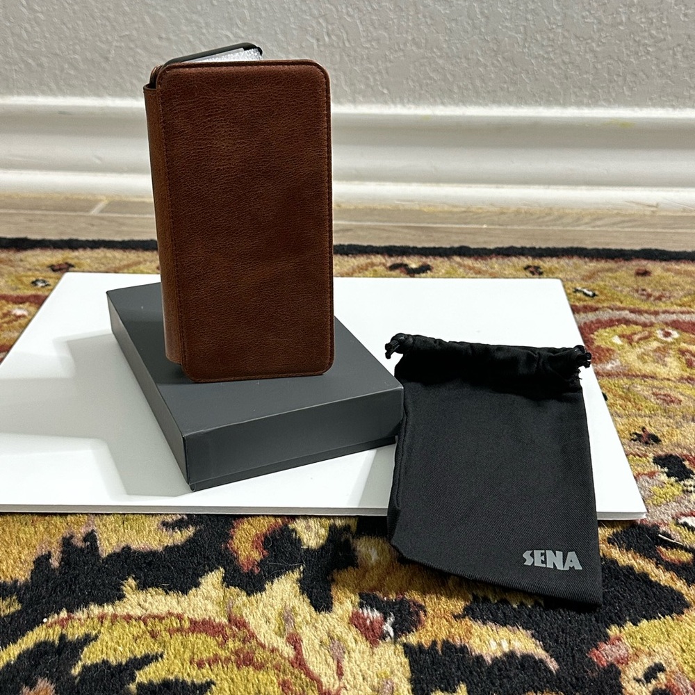 NWT Sena Brown Leather Phone Case (iPhone 6+)